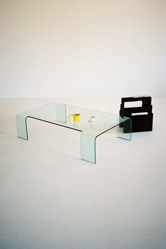 Neutra Low Glass Table by Rodolfo Dordoni for FIAM, 1990