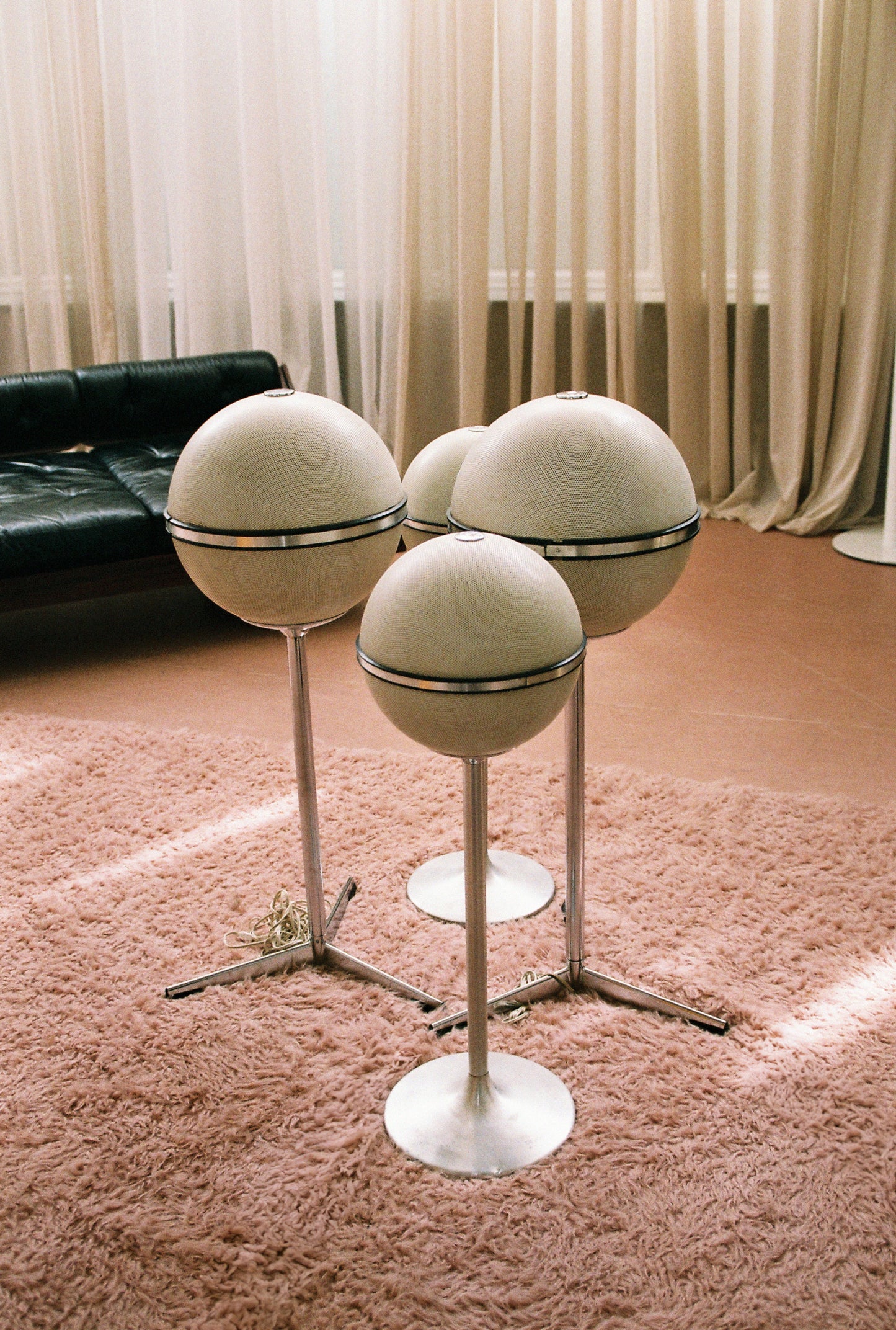 Set of 2: Audiorama 5000 Gründig Speakers (smaller ones) by Hans Gugelot for Grundig, 1970