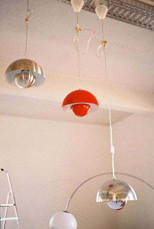 Flowerpot Hanging Lamps by Verner Panton for Louis Poulsen, 1968