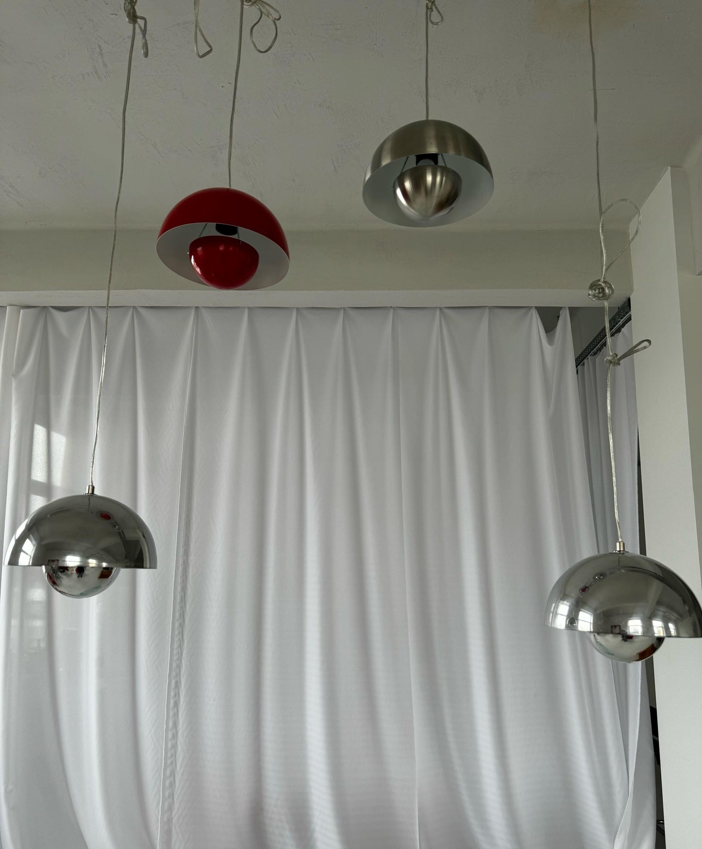 Flowerpot Hanging Lamps by Verner Panton for Louis Poulsen, 1968
