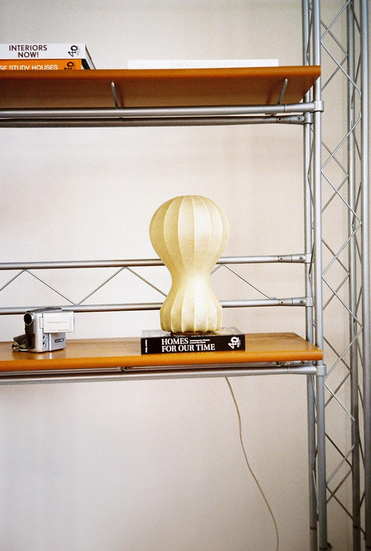 Achille & Pier Giacomo Castiglioni “Gatto” Table Lamp for Flos, 1960s — Original Cocoon Model