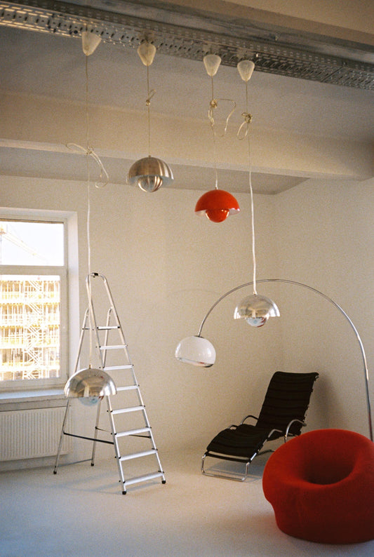 Flowerpot Hanging Lamps by Verner Panton for Louis Poulsen, 1968