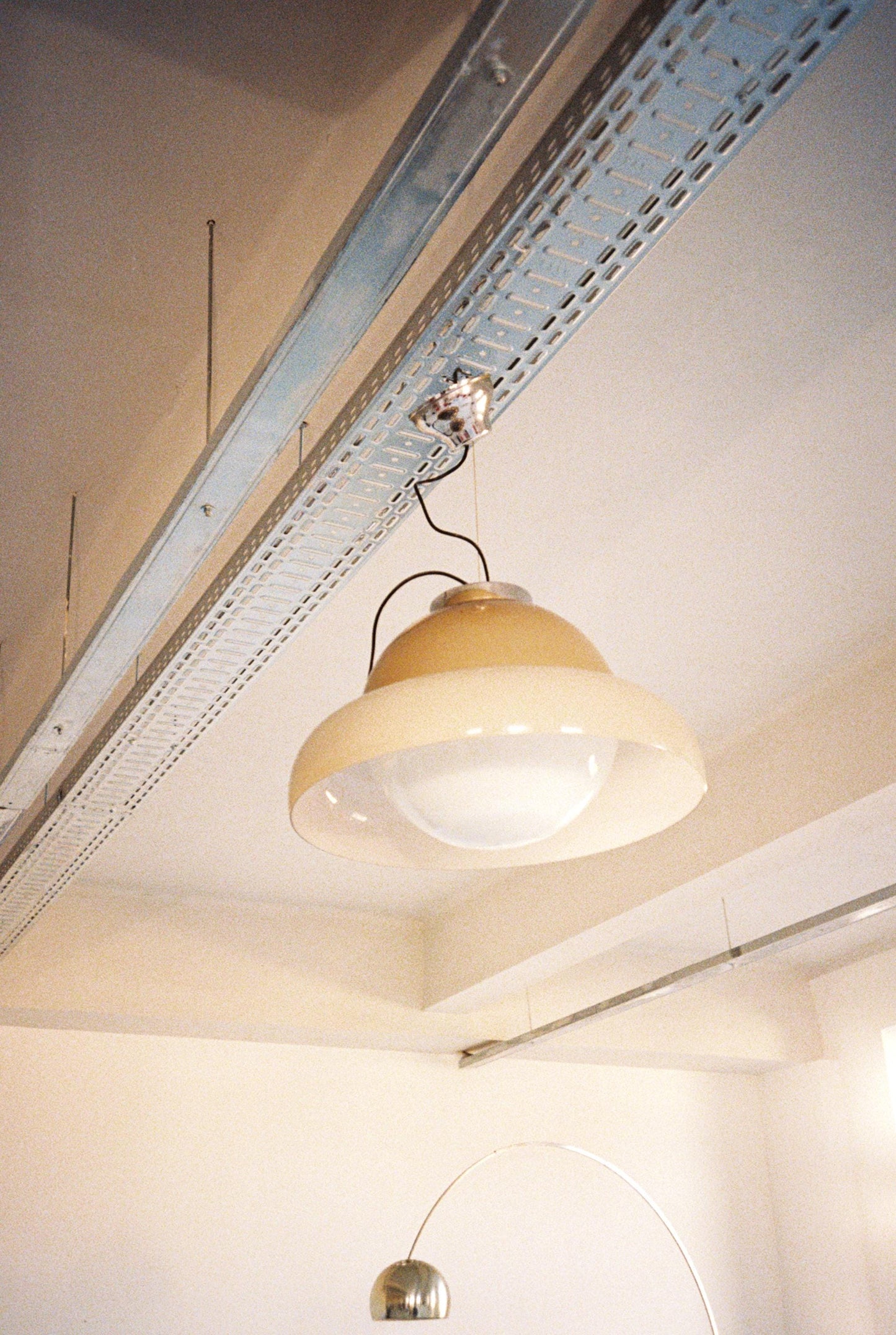 Vistosi Suspension Murano Glass Lamp by Gino Vistosi for Vistosi, 1960