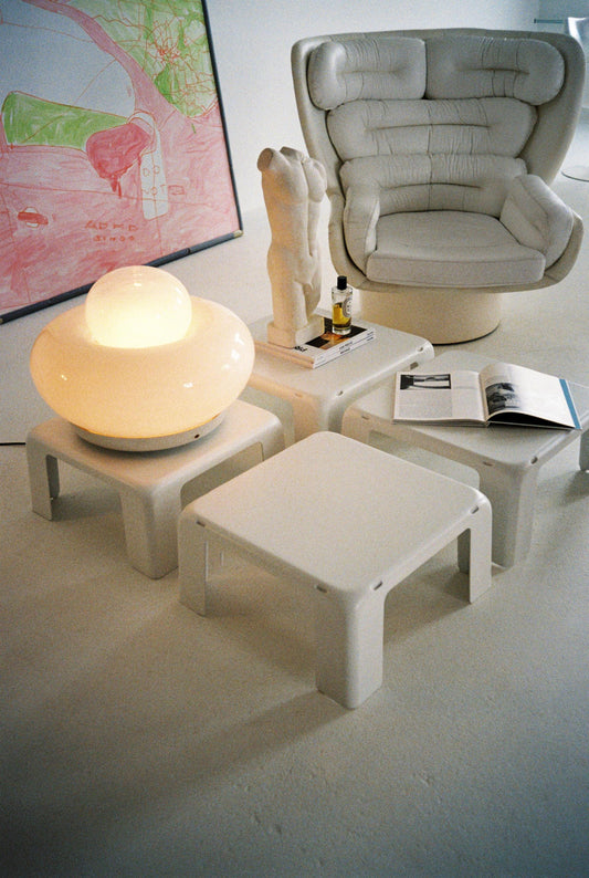 Set of 4 – Gatti Side Tables by Mario Belini for B&B Italia, 1970