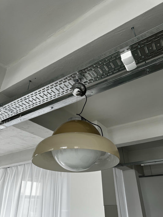 Vistosi Suspension Murano Glass Lamp by Gino Vistosi for Vistosi, 1960