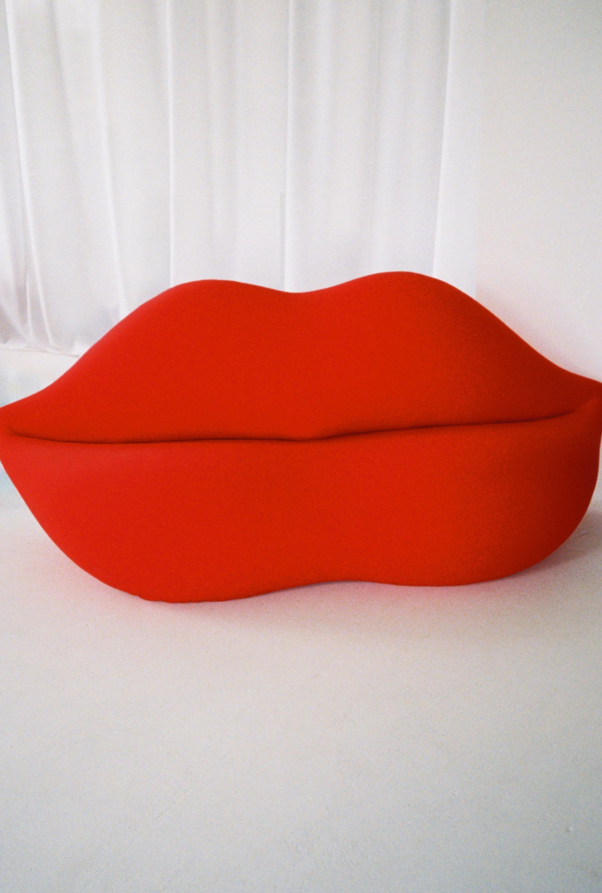 Vintage La Bocca Lips Sofa, 1989, Limited Edition 38/1000, Pop Art Design, Studio 65 for Gufram