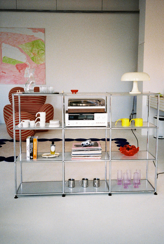 Modular Shelf by Fritz Haller for USM Haller, Swiss Design, Iconic Modern Storage System, Vintage Collectible Furniture