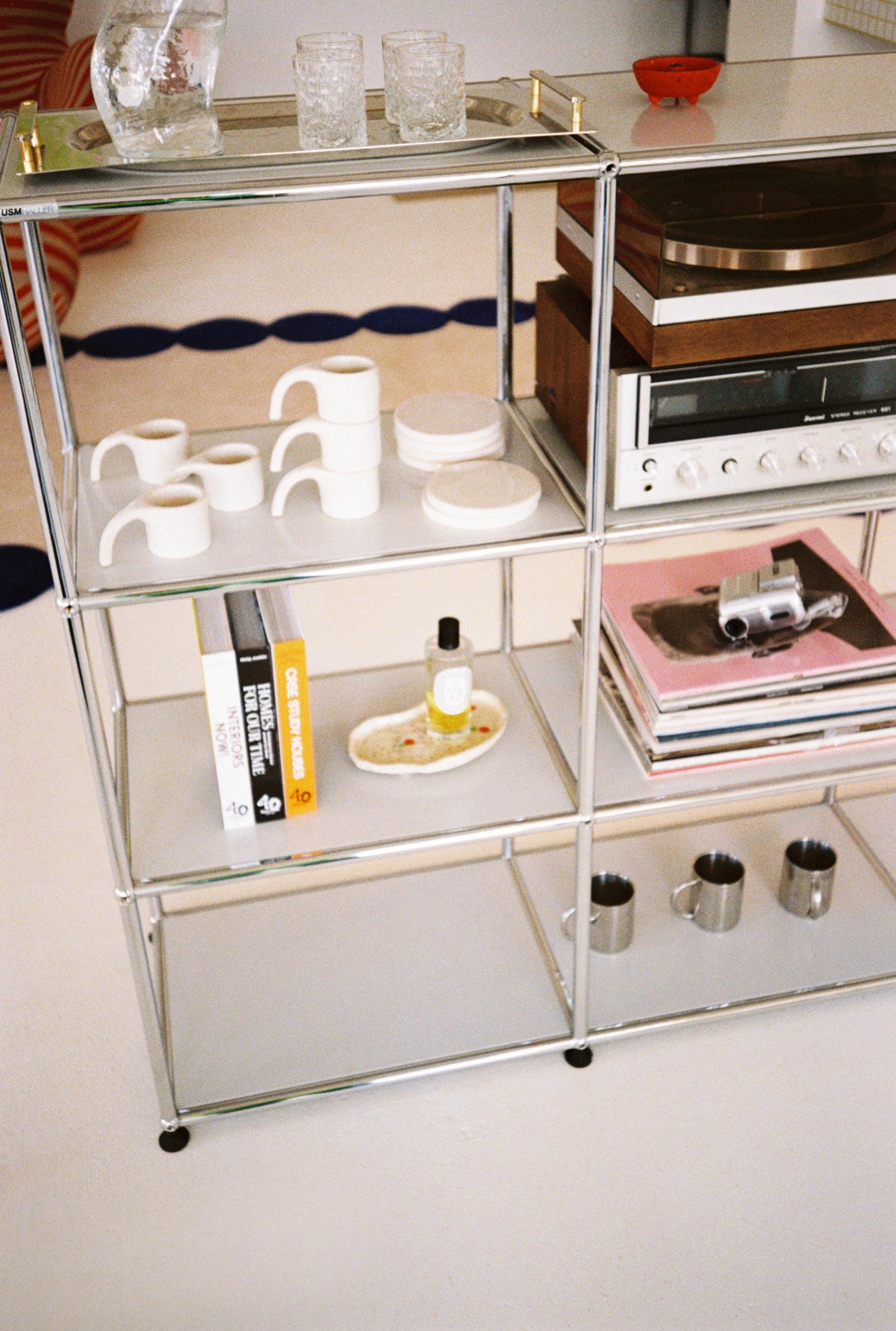 Modular Shelf by Fritz Haller for USM Haller, Swiss Design, Iconic Modern Storage System, Vintage Collectible Furniture