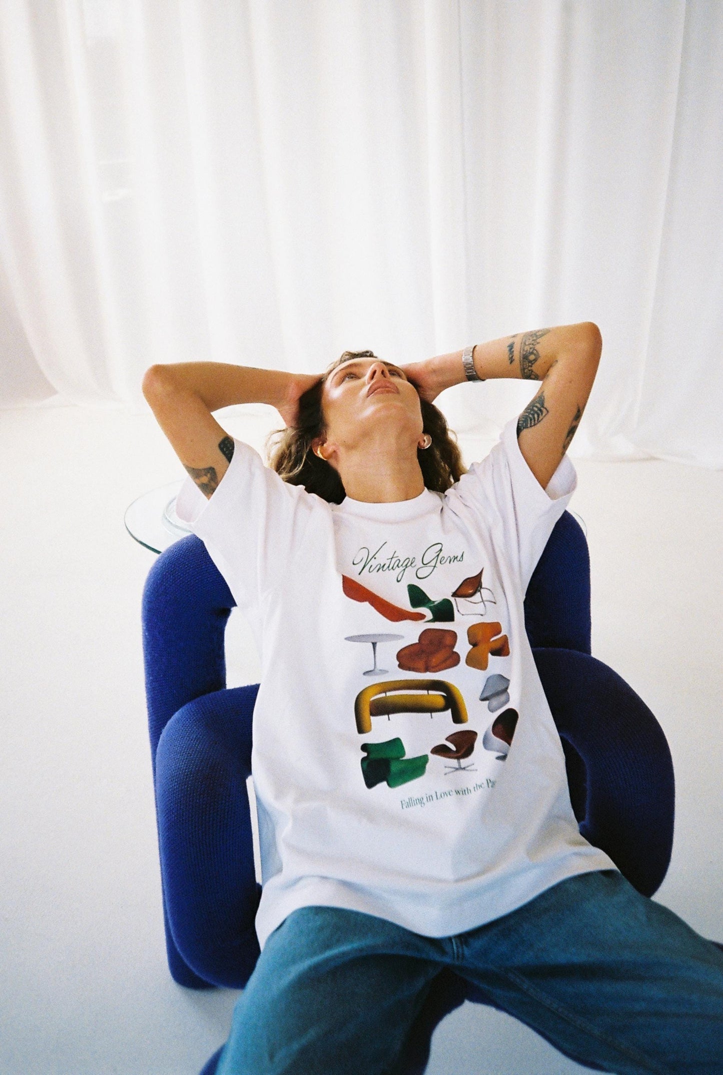 Vintage Gems Graphic T-Shirt – Mid-Century Modern Icons, Avlas Vintage Merch, Oversized, Unisex Tee