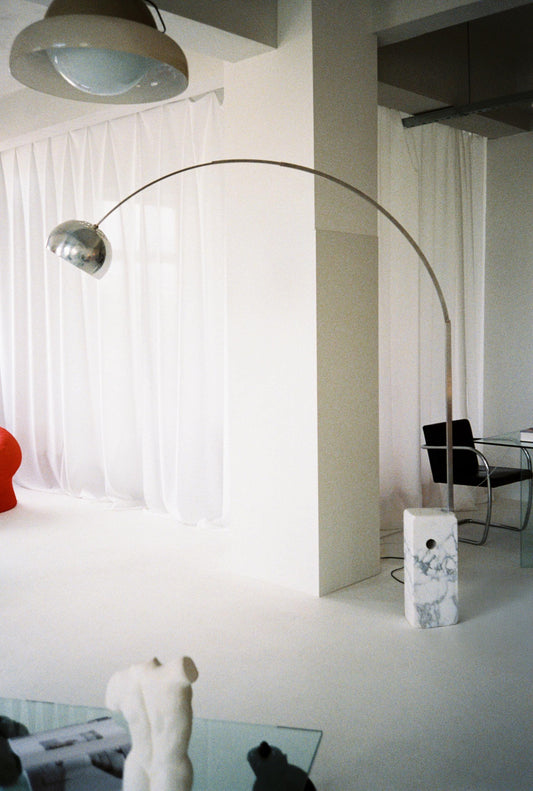 Arco Floor Lamp by Castiglioni for Flos, 1960s, Mid-Century Italian Design Classic