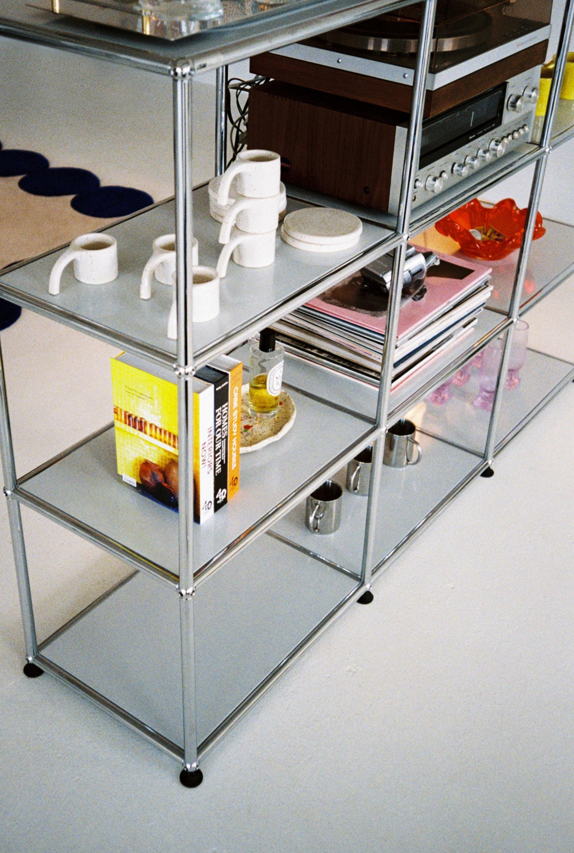 Modular Shelf by Fritz Haller for USM Haller, Swiss Design, Iconic Modern Storage System, Vintage Collectible Furniture