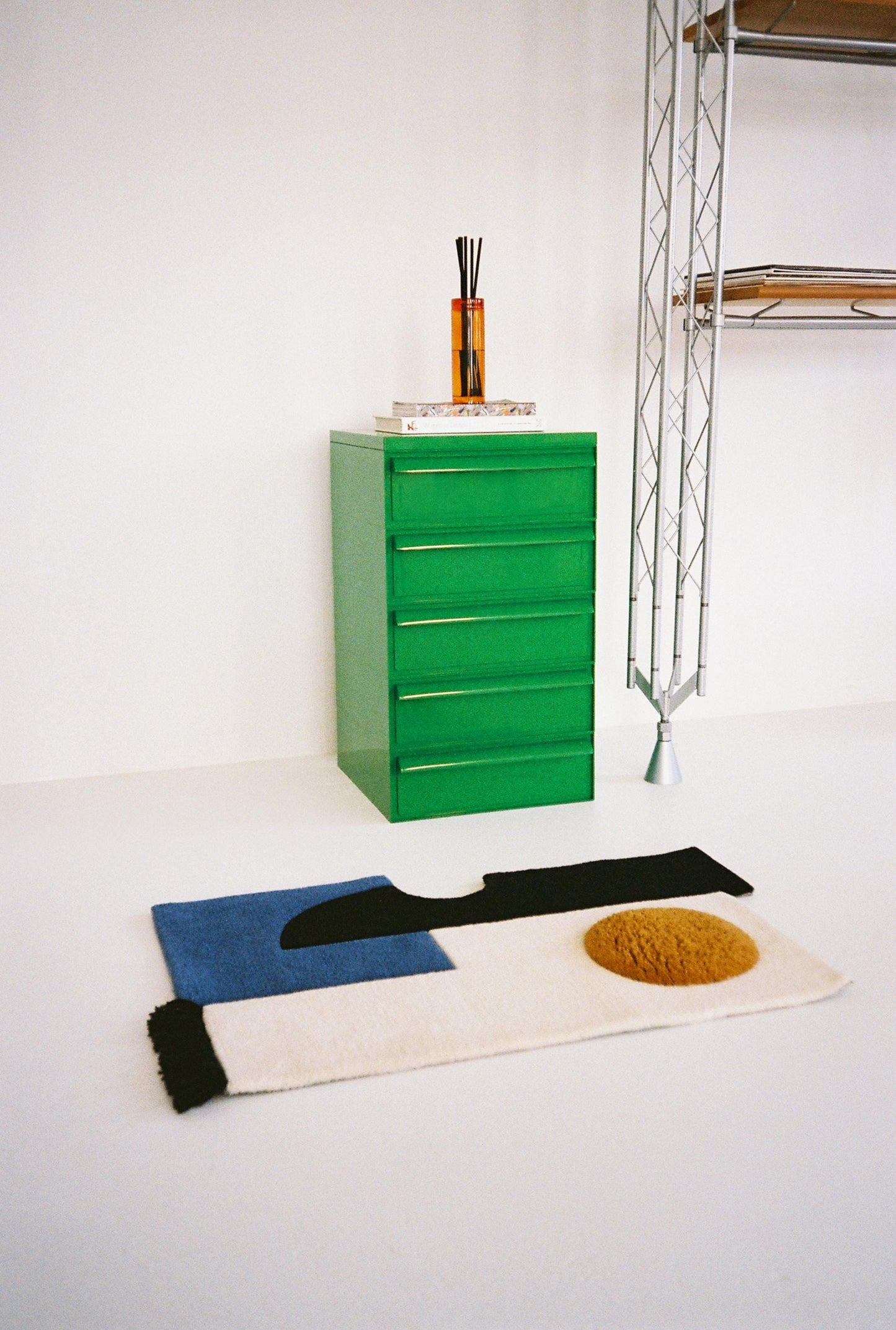 Kartell Green Modular Drawer Unit “4602”, Designed by Simon Fussell, 1970s