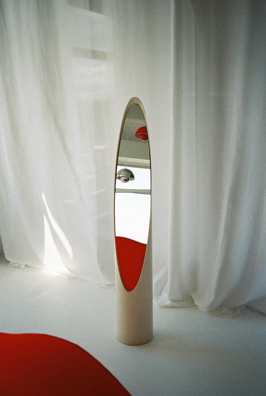 Rodolfo Bonetto “Unghia” Mirror — the Iconic Lipstick-Shaped Space-Age Design