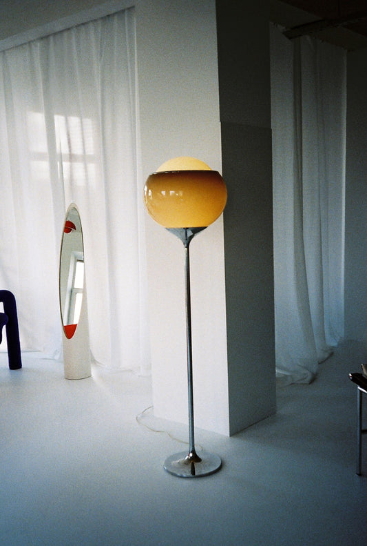 Vintage “Bud” Floor Lamp by Guzzini, Italy, 1970s — Original