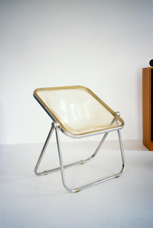 Giancarlo Piretti “Plia” Chair for Anonima Castelli, 1967 — Smoked Polycarbonate (Price Per Chair)