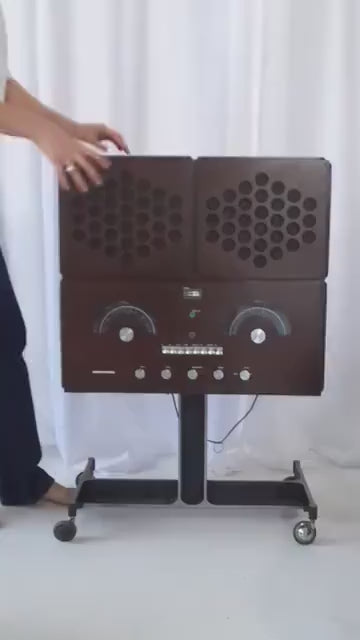 Brionvega RR-126 Stereo System by Achille & Pier Giacomo Castiglioni, 1966, Italian Design Icon